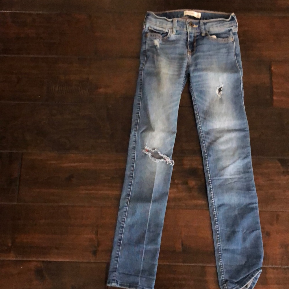 Abercrombie kids straight leg skinny jeans 12